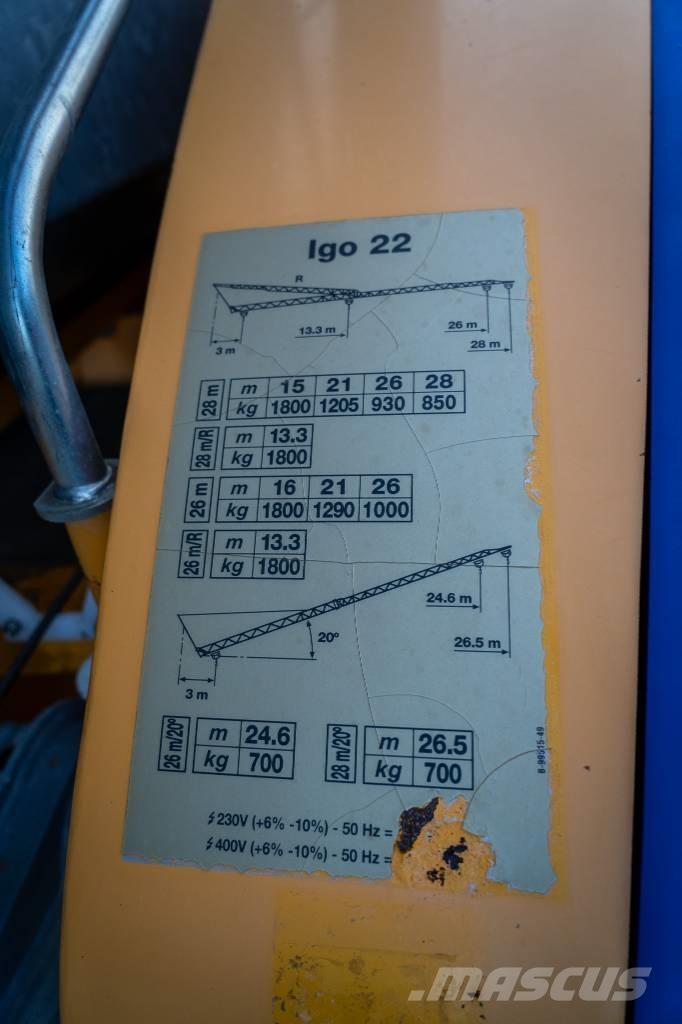 Potain Igo 22 Självstående kranar