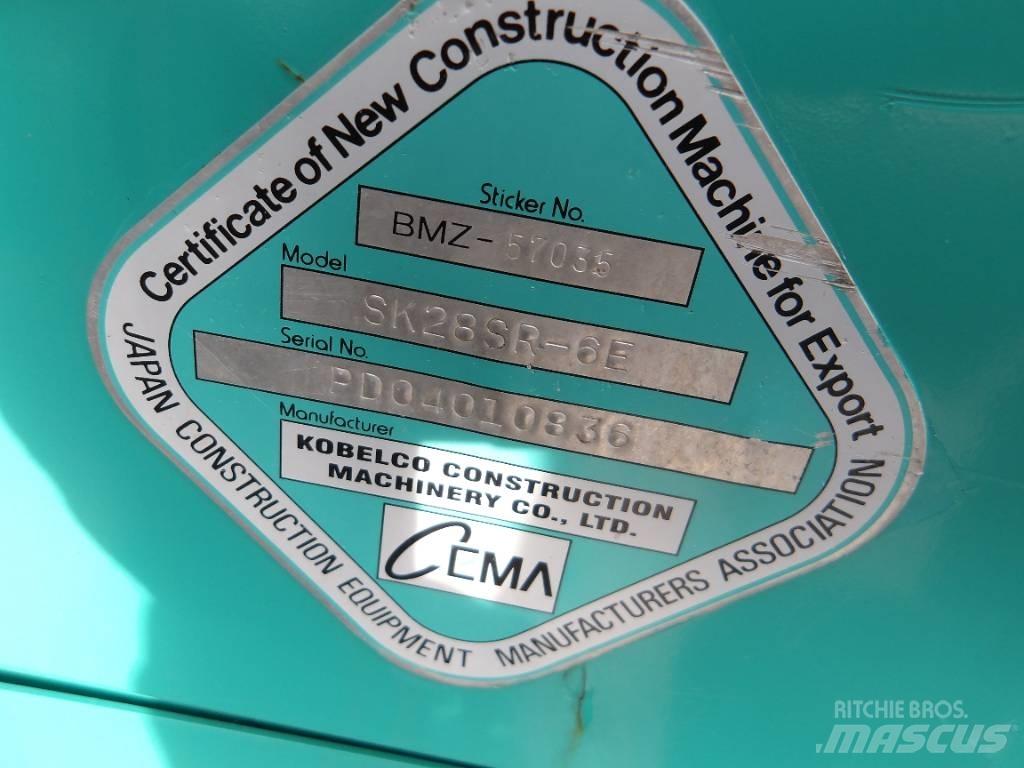 Kobelco SK 28 SR Minigrävare < 7t