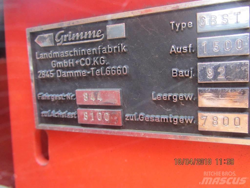 Grimme GBST 1500 Potatisupptagare och potatisgrävare