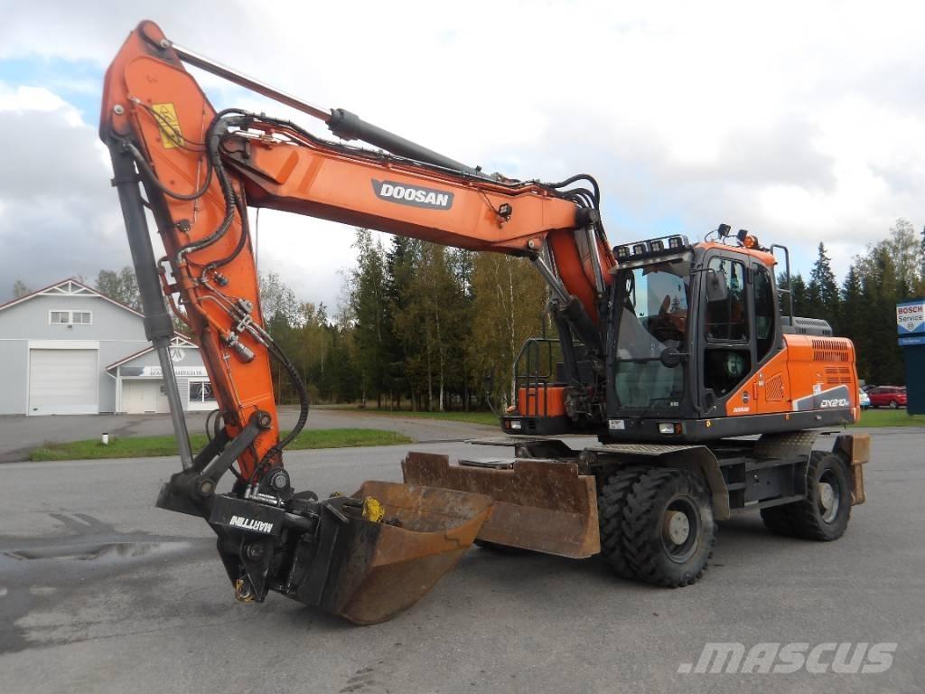 Doosan DX 210 WE Hjulgrävare
