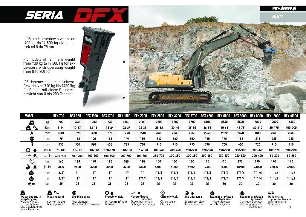  DEMOQ DFX2200 Hydraulhammare