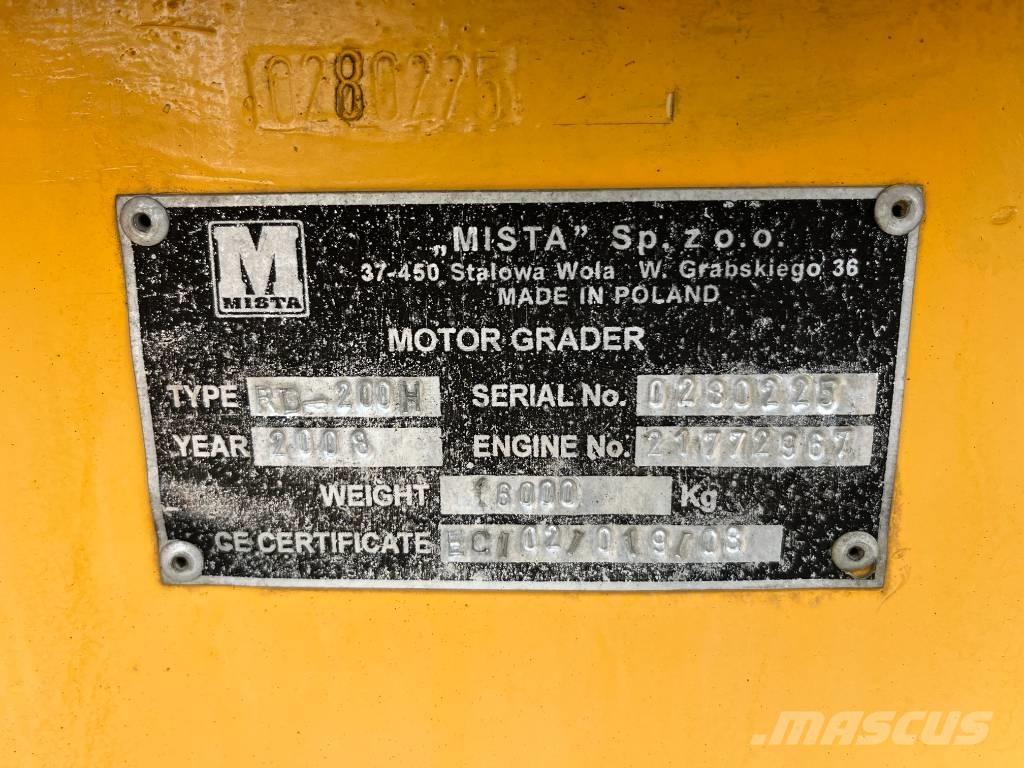  Mista RD200H Väghyvlar