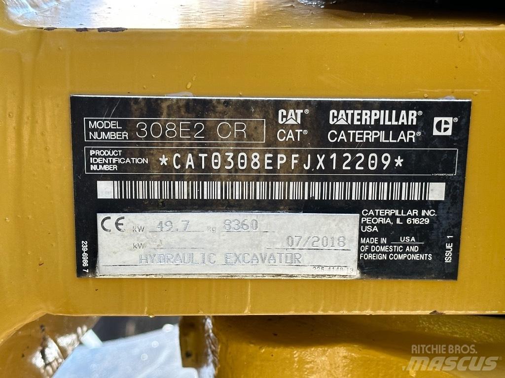 CAT 308 E2 CR Midigrävmaskiner 7t - 12t