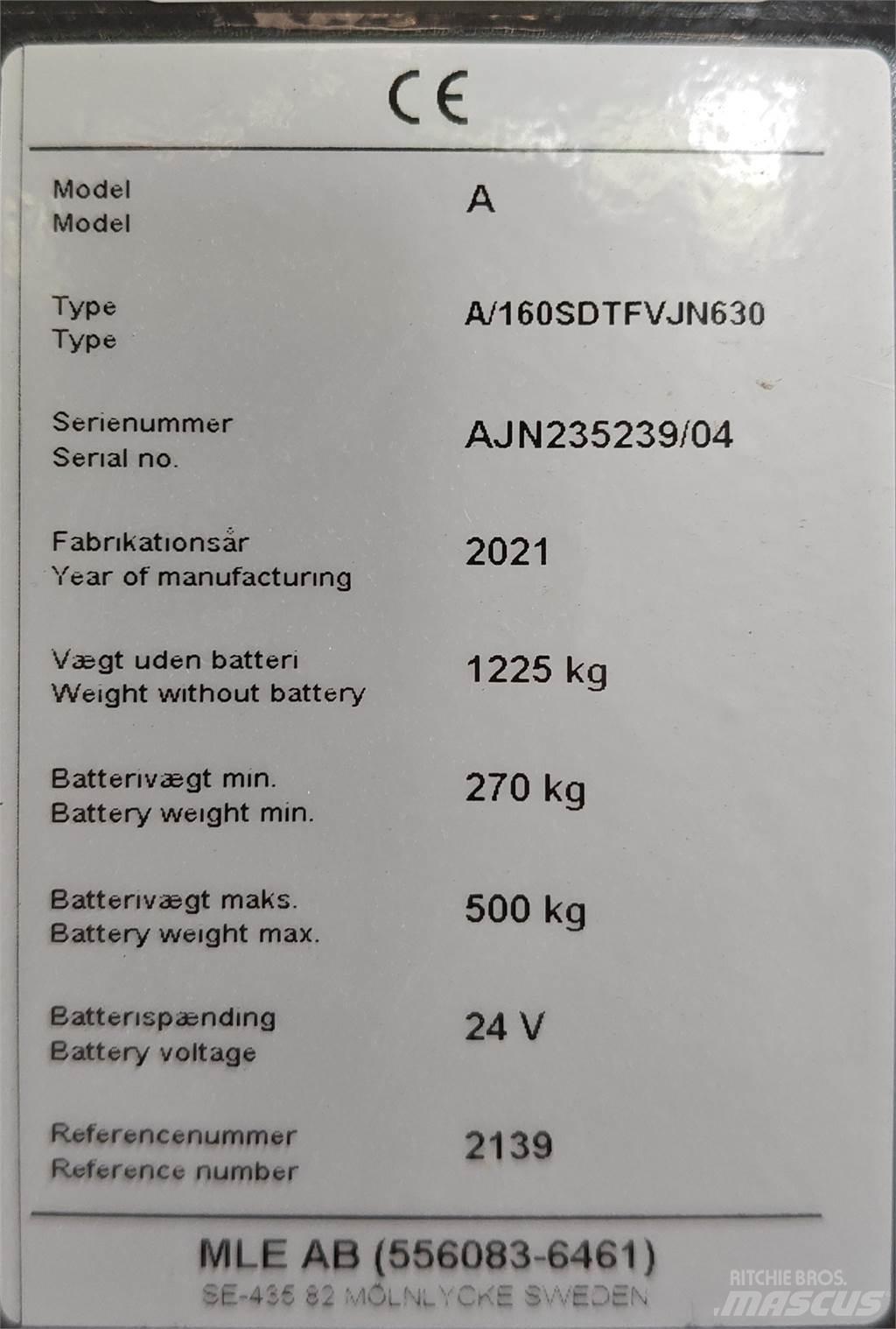 Atlet 160SDTFV Låglyftare med plattform