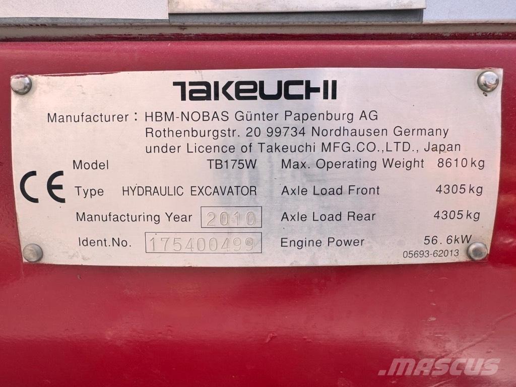 Takeuchi TB 175 W Hjulgrävare