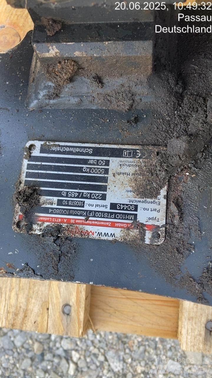 MTS MH10D PTS100 Redskapsfäste/ adaptrar