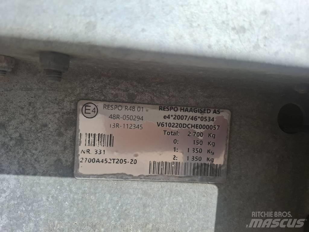 Respo 2700A452T205 Övriga släp