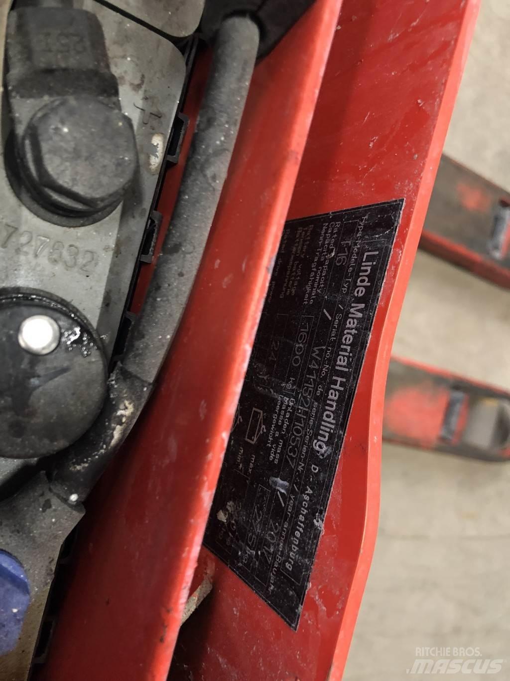 Linde T16 Låglyftare utan plattform