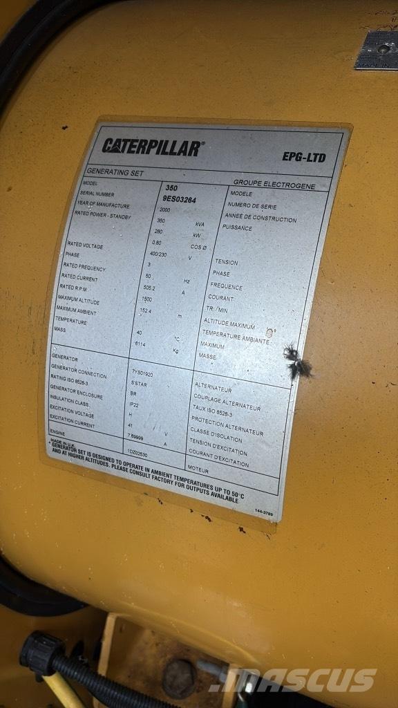 CAT 350 KVA Dieselgeneratorer