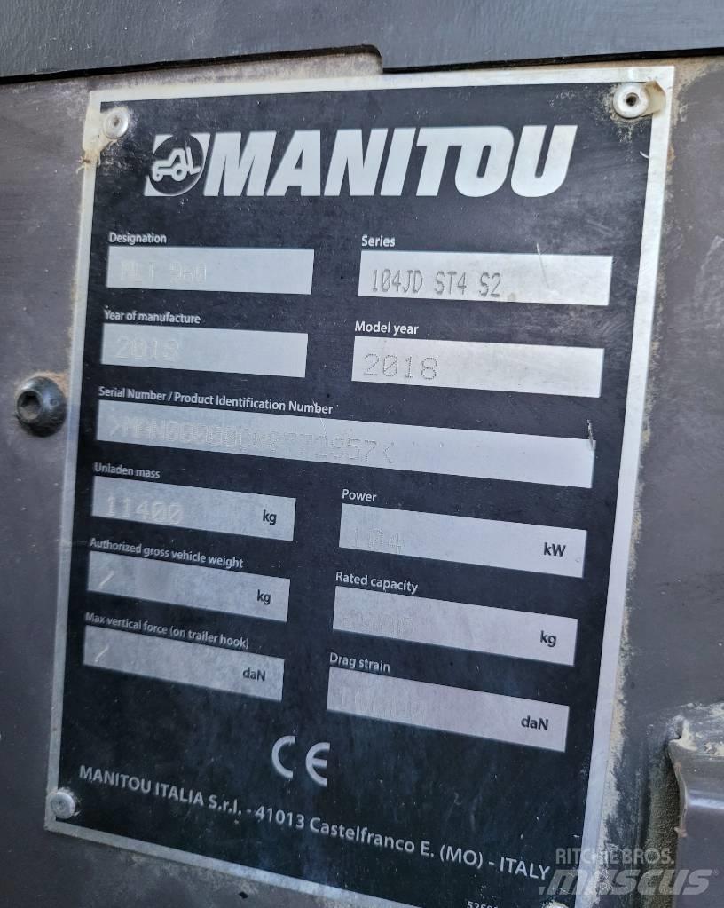 Manitou MLT960 Teleskoplastare