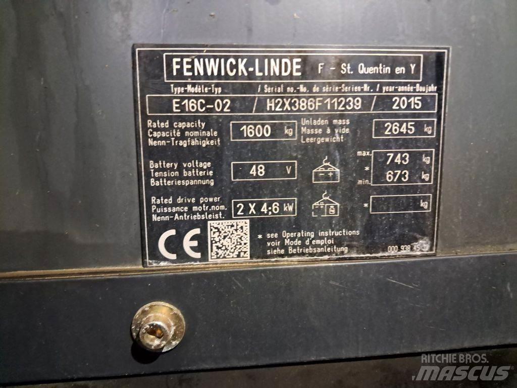 Linde E16C-02 Elmotviktstruckar