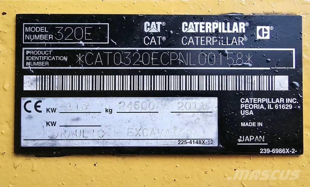 CAT 320 EL RR Bandgrävare