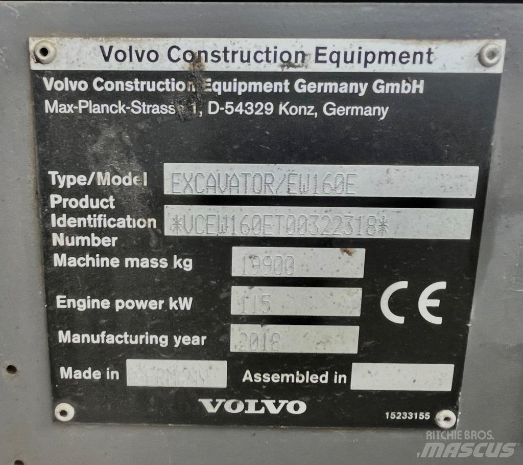 Volvo EW 160 E Hjulgrävare