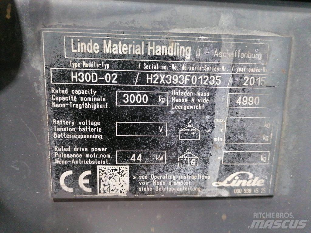 Linde H30D-02 Dieselmotviktstruckar