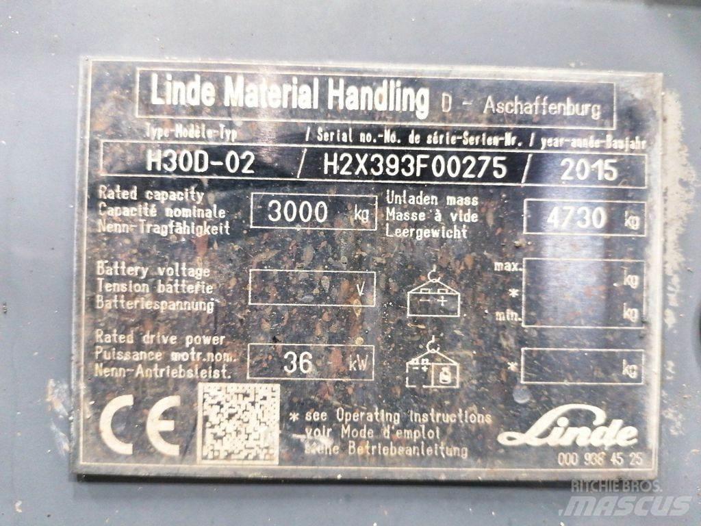 Linde H30D-02 Dieselmotviktstruckar