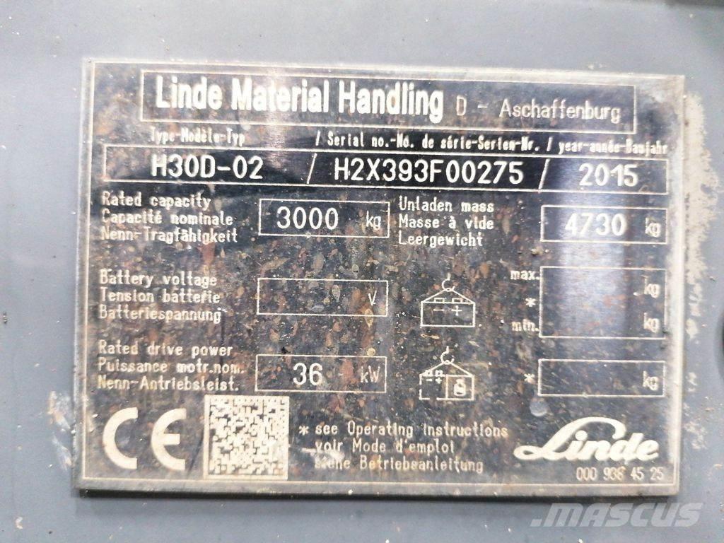 Linde H30D-02 Dieselmotviktstruckar