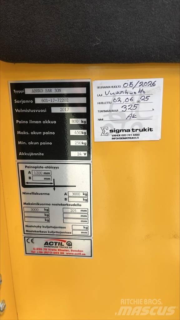 Abeko SAR 30 N Låglyftare utan plattform