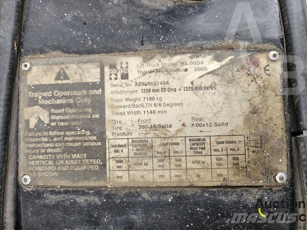 Hyster H5.00DX Dieselmotviktstruckar