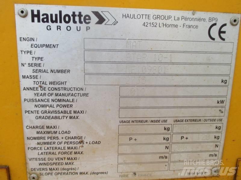 Haulotte Star 10 Personhissar och andra hissar