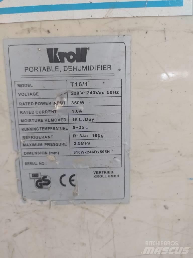 Kroll T16/1 Entreprenad - Övrigt