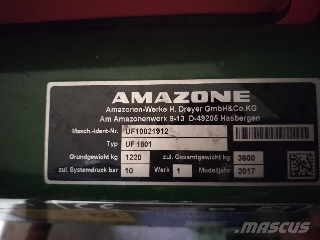 Amazone UF 1801 Monterade sprutor