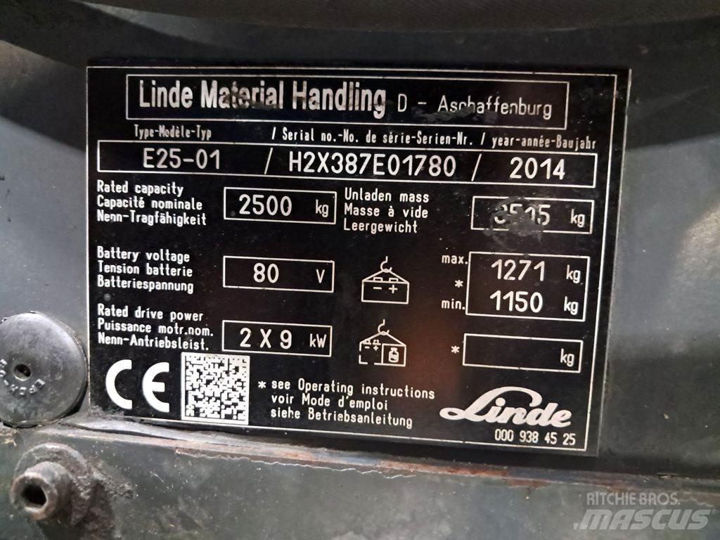 Linde E25-01 Elmotviktstruckar