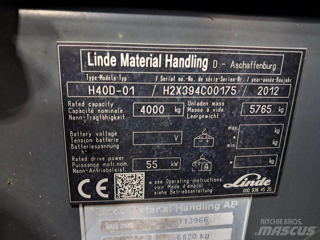 Linde H40D-01 Dieselmotviktstruckar