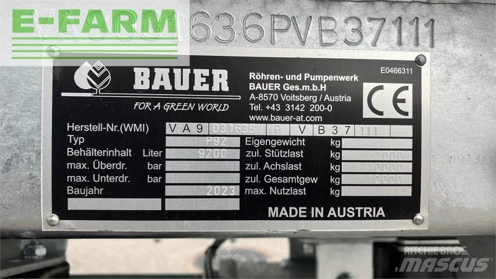Bauer P 92 Fast- och kletgödselspridare