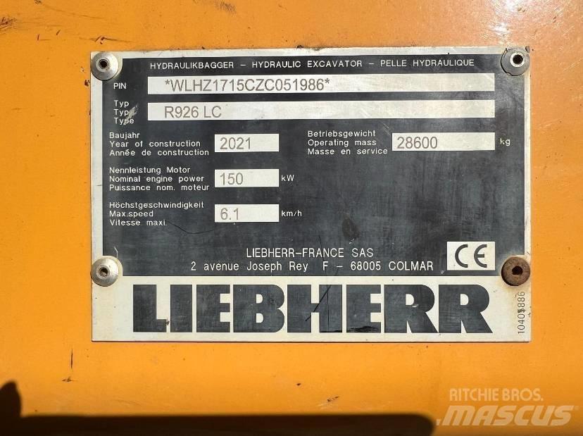 Liebherr R 926 LC Bandgrävare