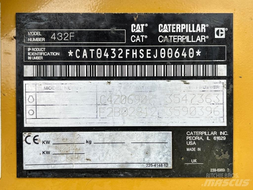 CAT 432 F Grävlastare