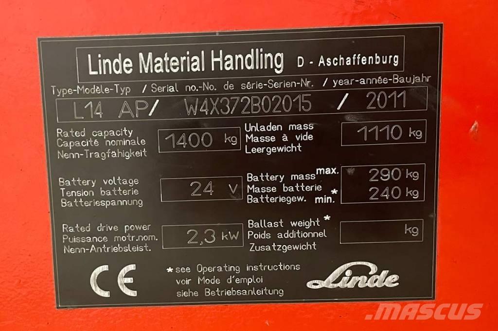 Linde L 14 Staplare