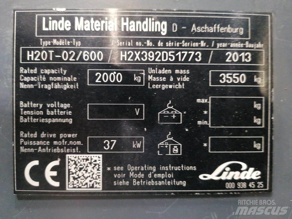Linde H20T-02/600 Gasolmotviktstruckar