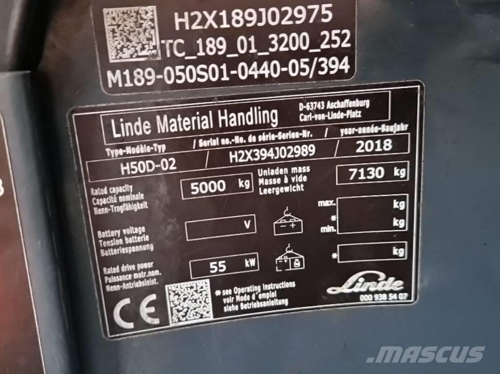 Linde H50D-02 Dieselmotviktstruckar