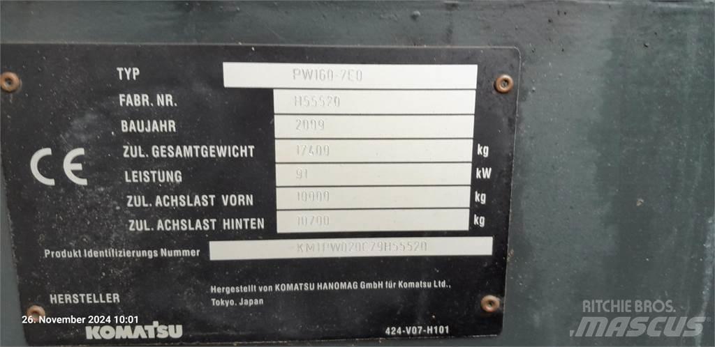 Komatsu PW160-7E0 Hjulgrävare