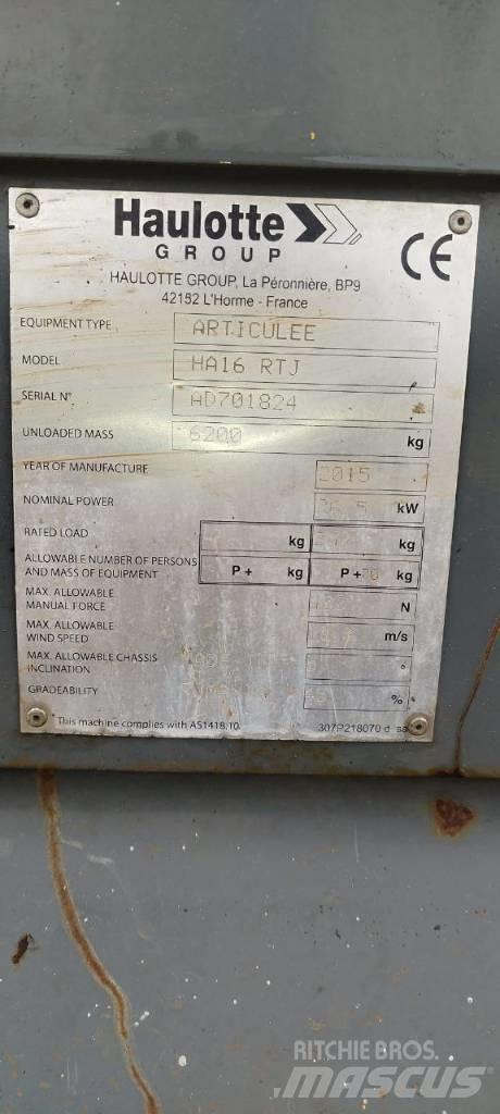 Haulotte HA 16 RTJ Bomliftar
