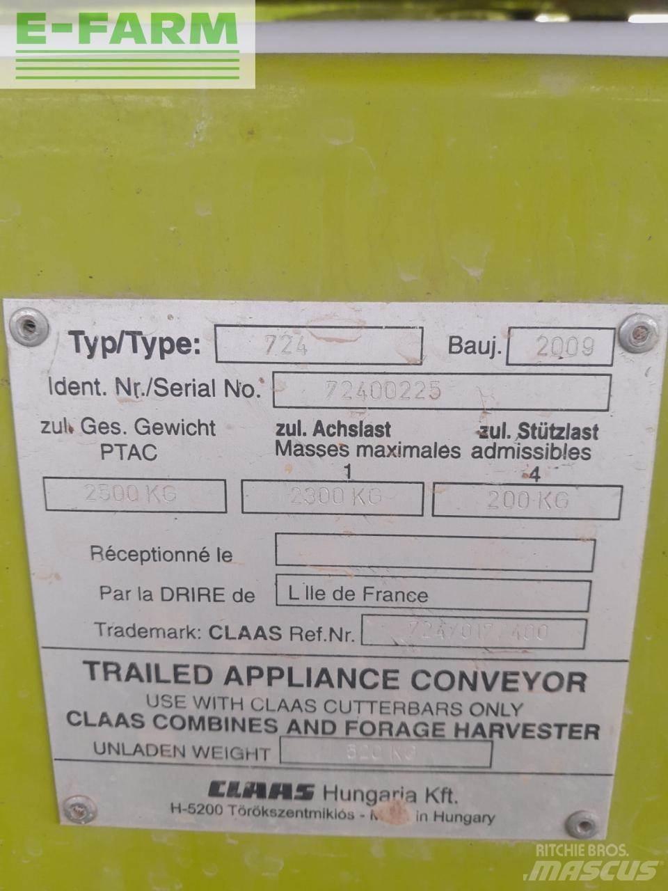 CLAAS SW C 430 Trösktillbehör