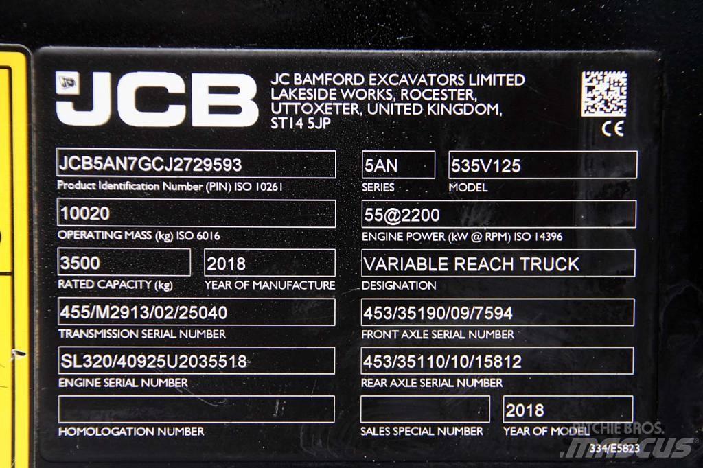 JCB 535-125 Hiviz Teleskoplastare