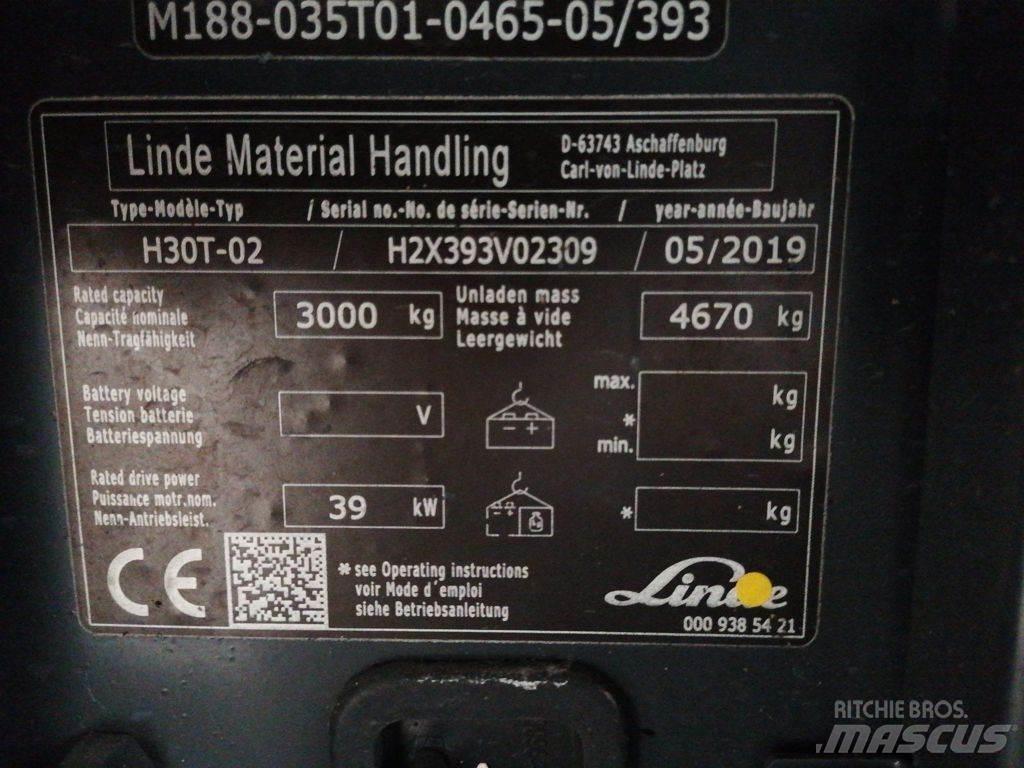Linde H30T-02 Gasolmotviktstruckar