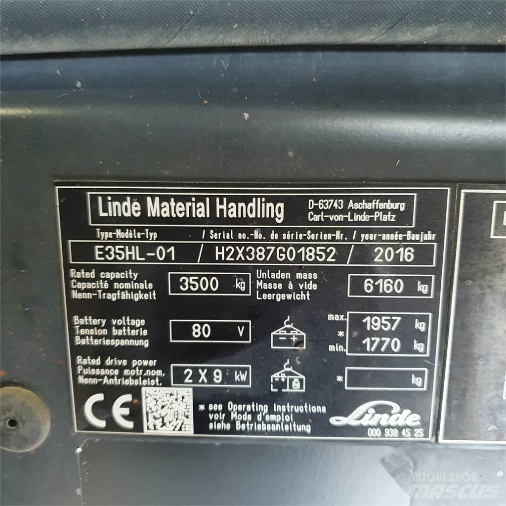 Linde E35HL Elmotviktstruckar