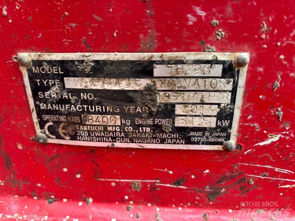 Takeuchi TB290 Midigrävmaskiner 7t - 12t