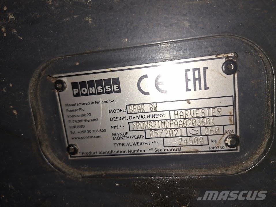 Ponsse Bear 8W Skördare