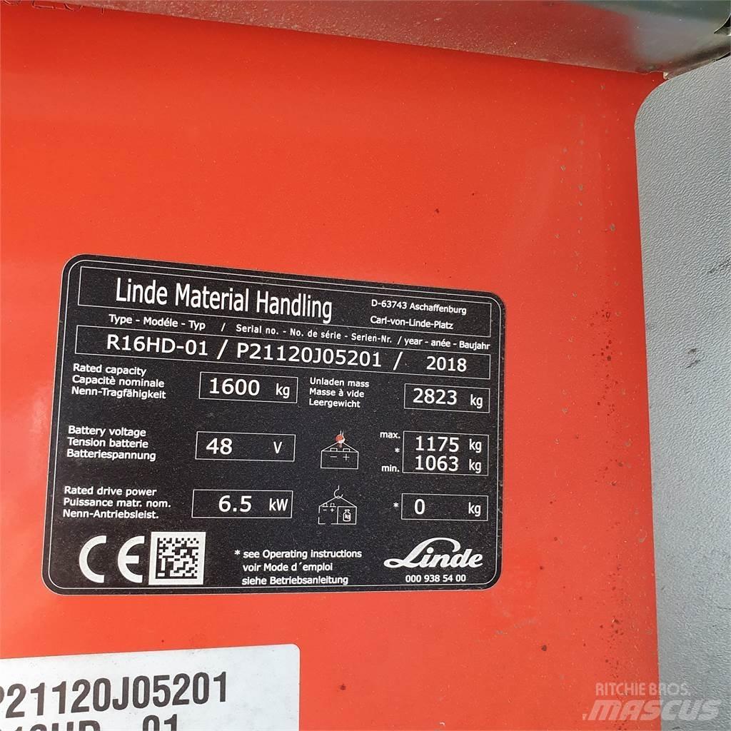 Linde R16HD Skjutstativtruck