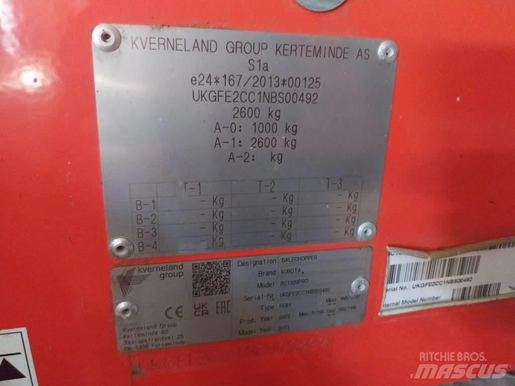 Kubota BC 1300 PRO Balsnittare, rivare och upprullare