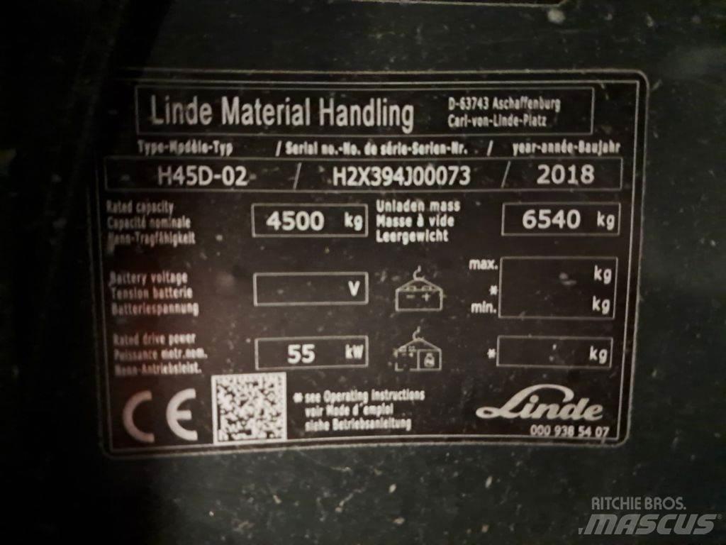 Linde H45D-02 Dieselmotviktstruckar