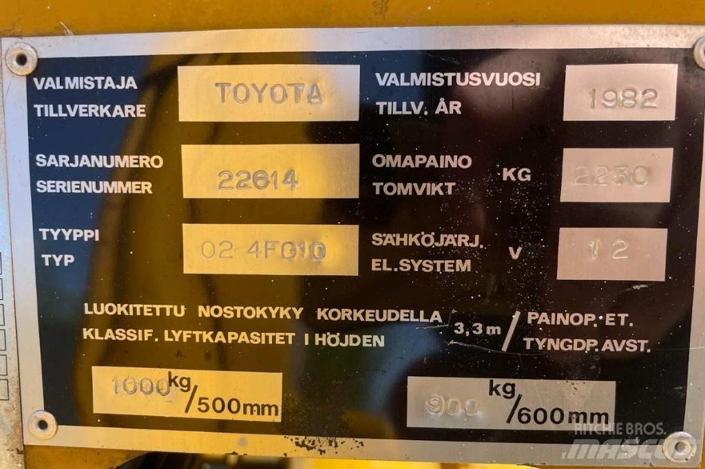 Toyota 02-4FG10 Gasolmotviktstruckar