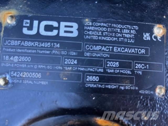 JCB 26C-1 Minigrävare < 7t