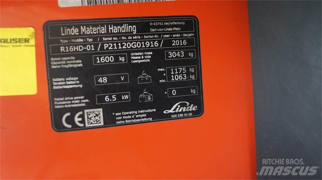 Linde R16HD Skjutstativtruck
