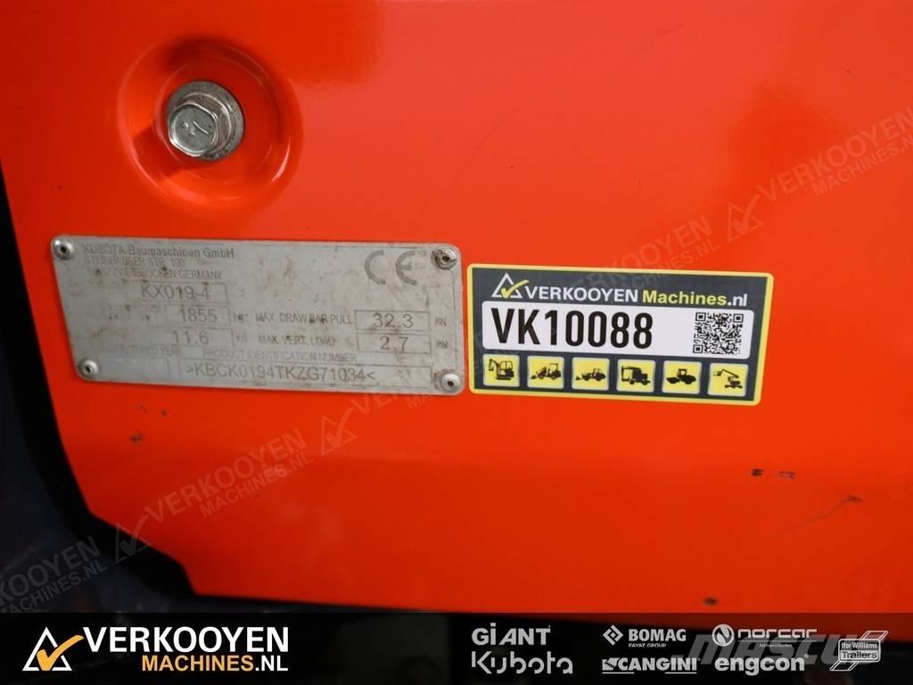 Kubota KX019-4 Minigrävare < 7t
