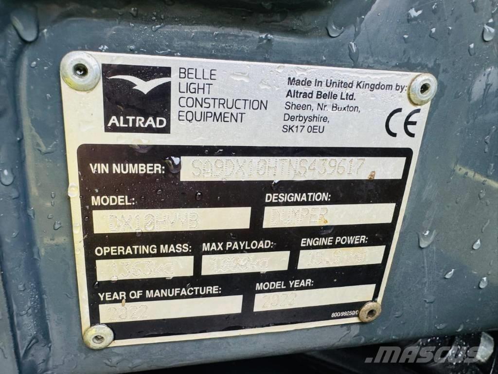 Altrad Belle DX1000 Minidumprar