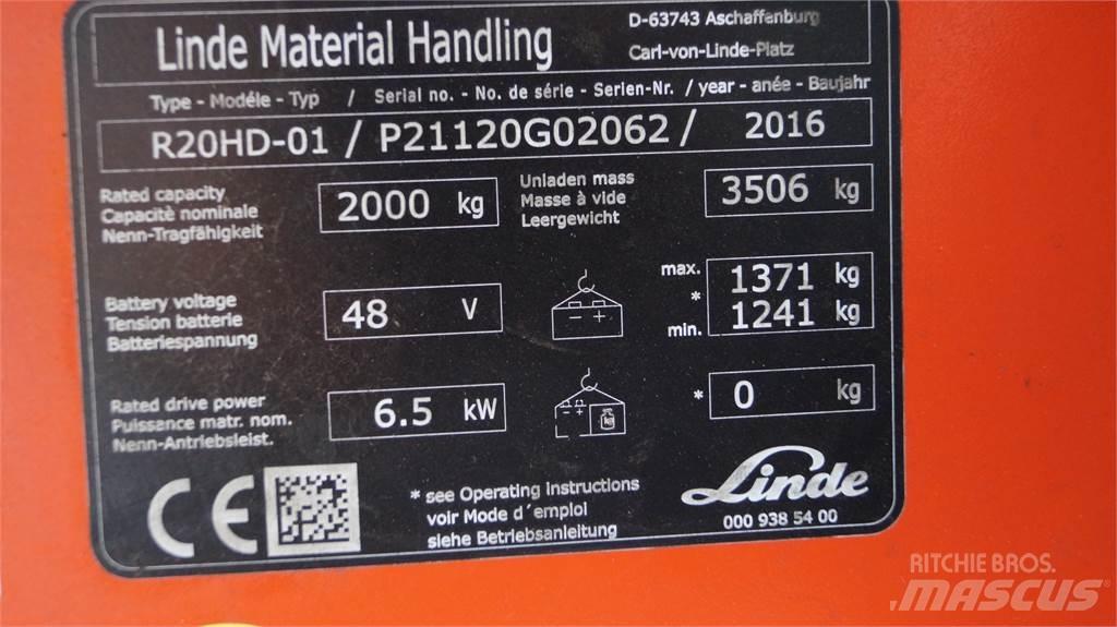 Linde R20HD Skjutstativtruck